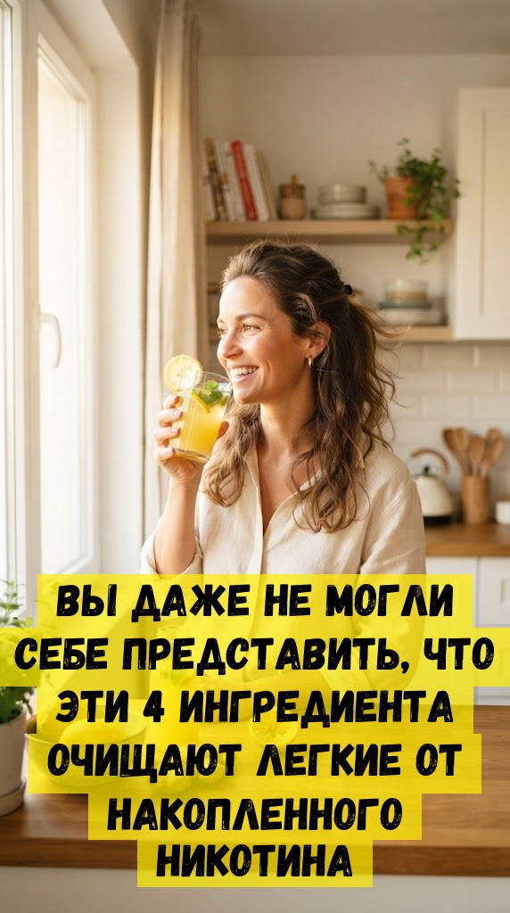 Вы даже не могли себе представить, что эти 4 ингредиента очищают легкие от накопленного никотина