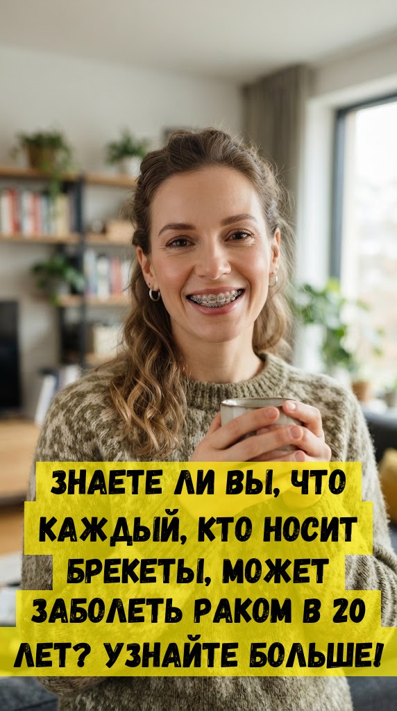 Знаете ли вы, что каждый, кто носит брекеты, может заболеть раком в 20 лет? Узнайте больше!