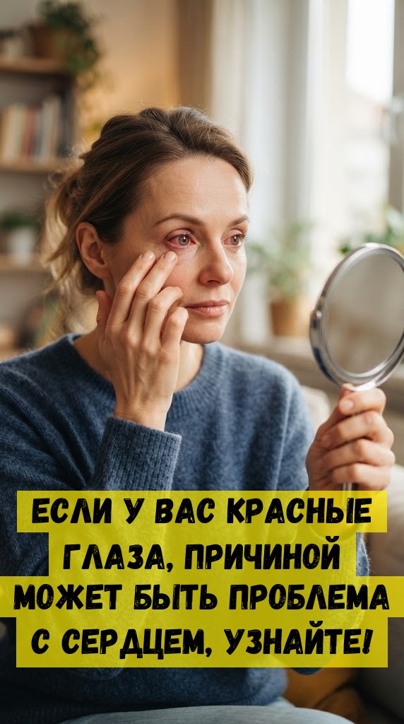 Если у вас красные глаза, причиной может быть проблема с сердцем, узнайте!