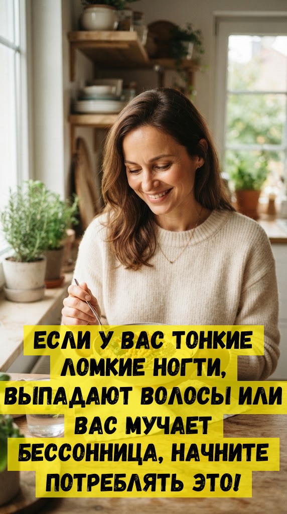 Если у вас тонкие ломкие ногти, выпадают волосы или вас мучает бессонница, начните потреблять это!