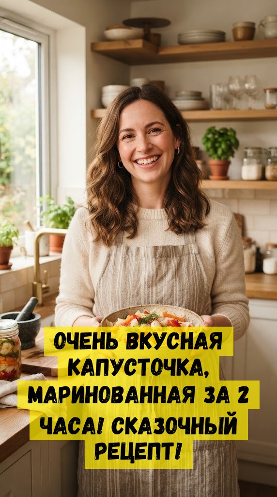 Очень вкусная капусточка, маринованная за 2 часа! Сказочный рецепт!