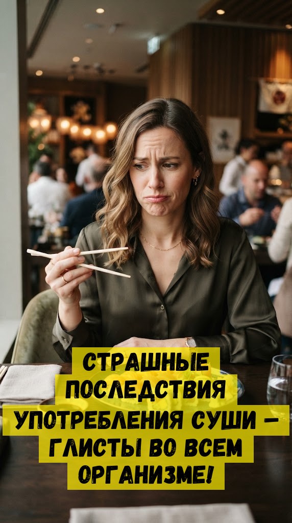 Страшные последствия употребления суши – глисты во всем организме! Страшные последствия употребления суши – глисты во всем организме!