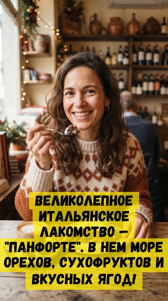 Великолепное итальянское лакомство &mdash; "Панфорте". В нем море орехов, сухофруктов и вкусных ягод!