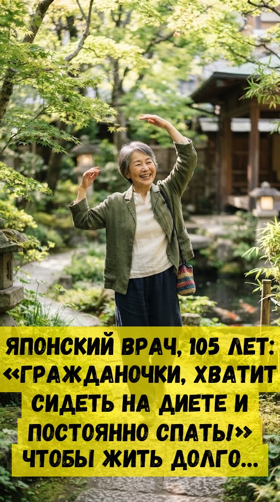 Японский врач, 105 лет: &laquo;Гражданочки, хватит сидеть на диете и постоянно спать!&raquo; Чтобы жить долго&hellip;