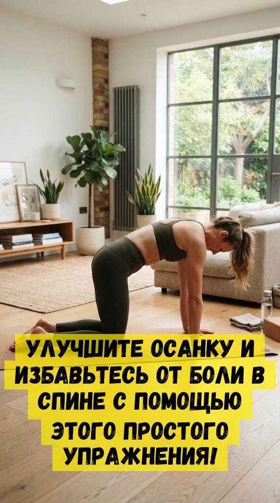 Улучшите осанку и избавьтесь от боли в спине с помощью этого простого упражнения!