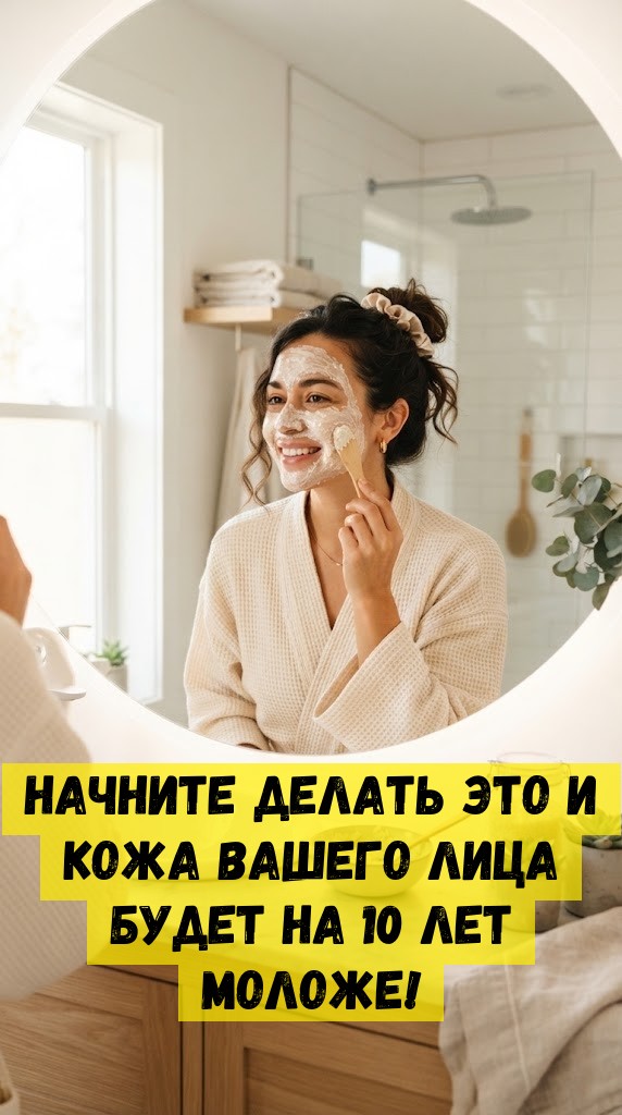 Начните делать это и кожа Вашего лица будет на 10 лет моложе! Начните делать это и кожа Вашего лица будет на 10 лет моложе!