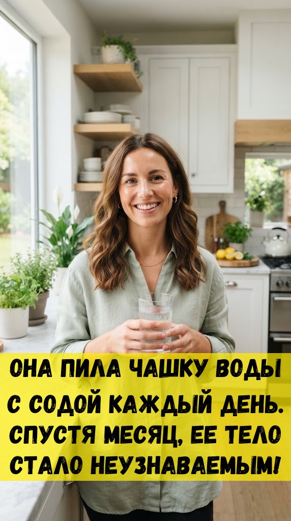 Она пила чашку воды с содой каждый день. Спустя месяц, ее тело стало неузнаваемым! Она пила чашку воды с содой каждый день. Спустя месяц, ее тело стало неузнаваемым!