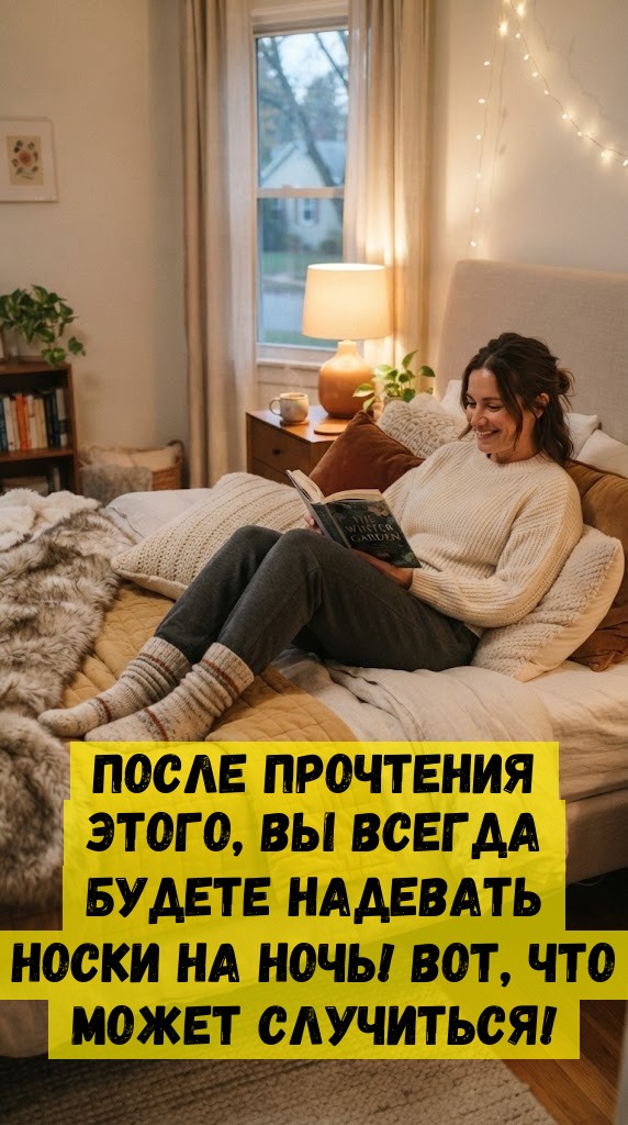 После прочтения этого, Вы всегда будете надевать носки на ночь! Вот, что может случиться!