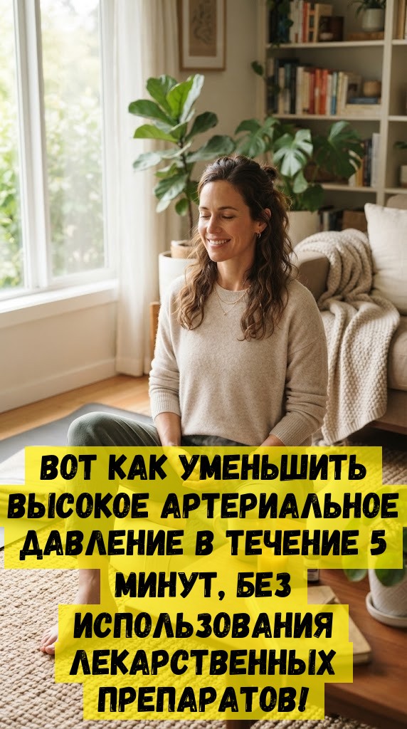 Вот как уменьшить высокое артериальное давление в течение 5 минут, без использования лекарственных препаратов!