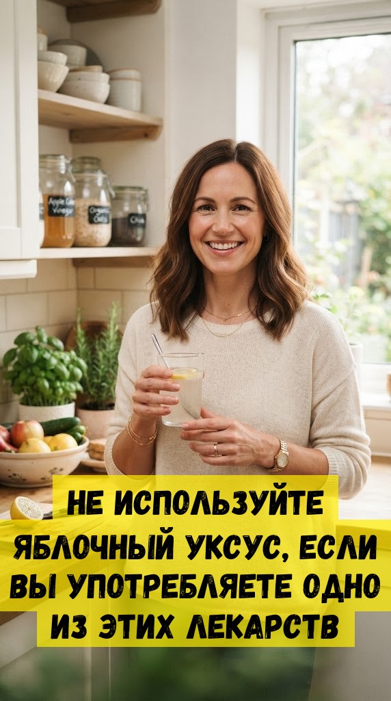 Не используйте яблочный уксус, если вы употребляете одно из этих лекарств Не используйте яблочный уксус, если вы употребляете одно из этих лекарств