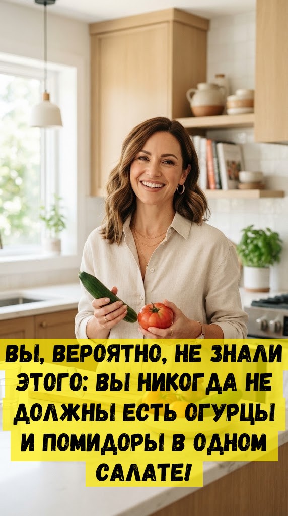 Вы, вероятно, не знали этого: вы никогда не должны есть огурцы и помидоры в одном салате!