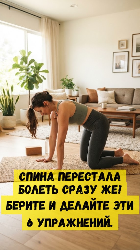 Спина перестала болеть сразу же! Берите и делайте эти 6 упражнений.