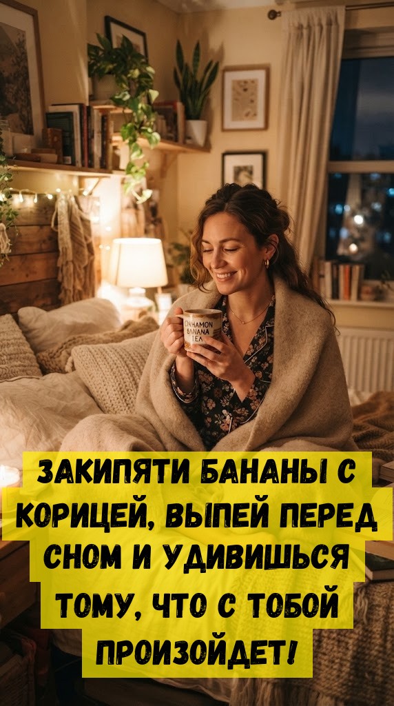 Закипяти бананы с корицей, выпей перед сном и удивишься тому, что с тобой произойдет!