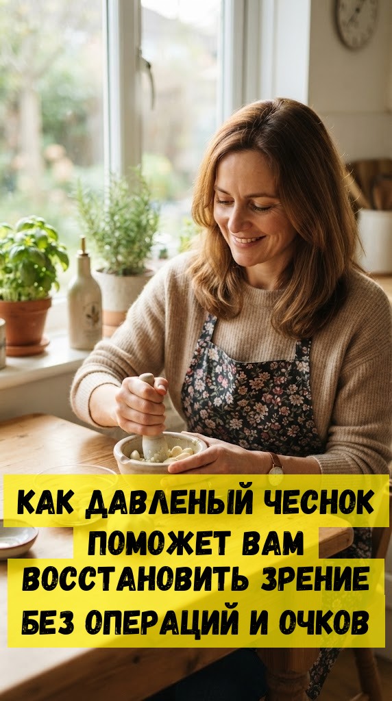 Как давленый чеснок поможет вам восстановить зрение без операций и&nbsp;очков