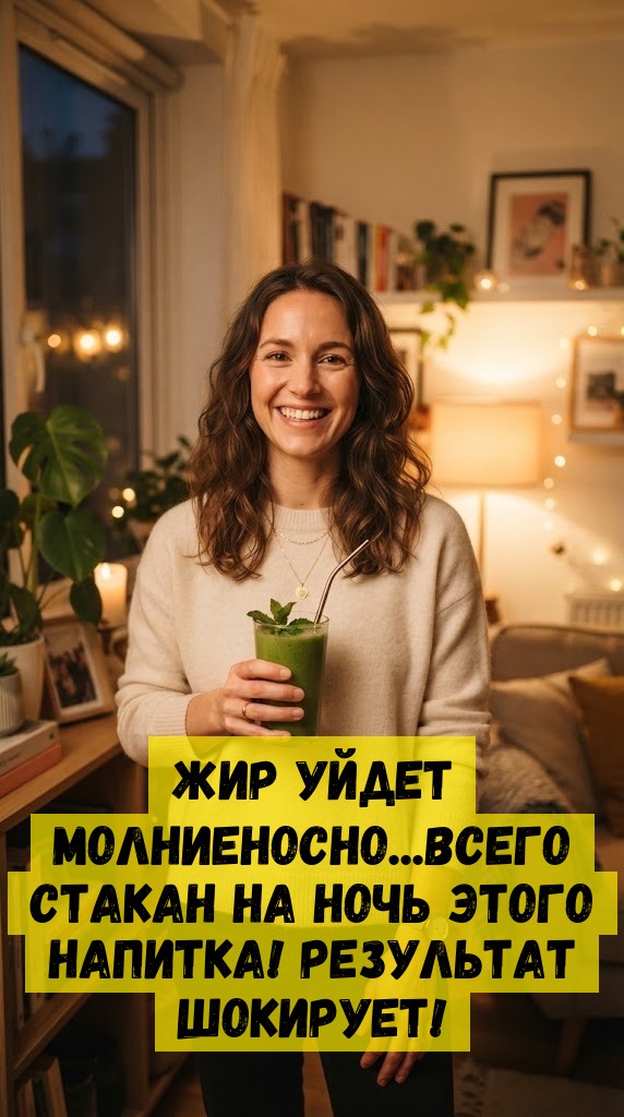 Жир уйдет молниеносно...всего стакан на ночь этого напитка! Результат шокирует!