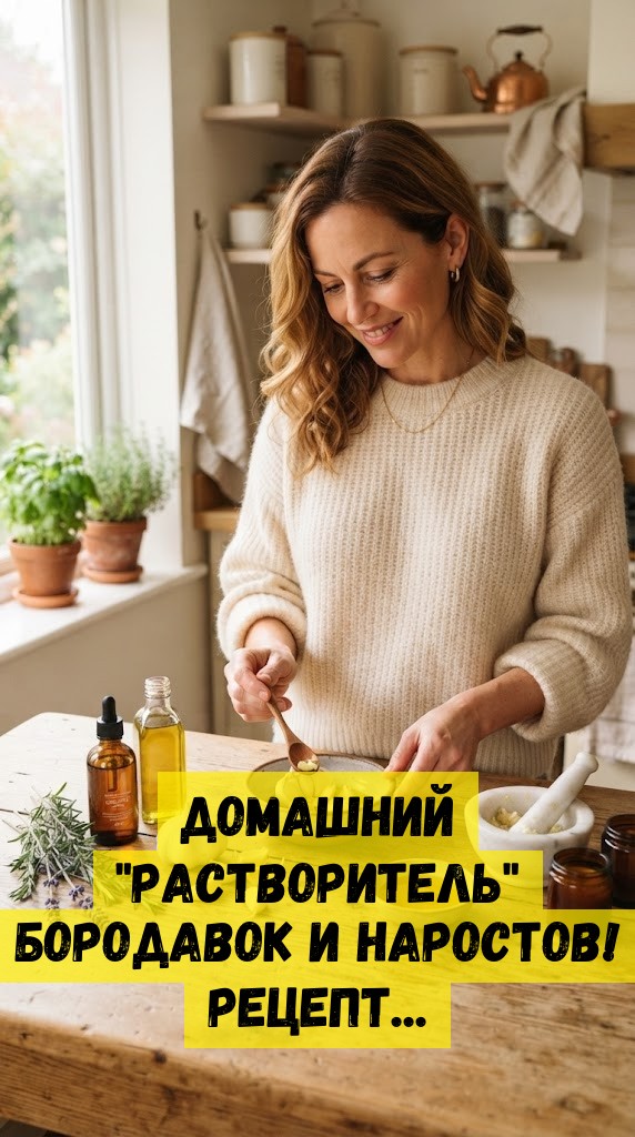 Домашний "растворитель" бородавок и наростов! Рецепт...