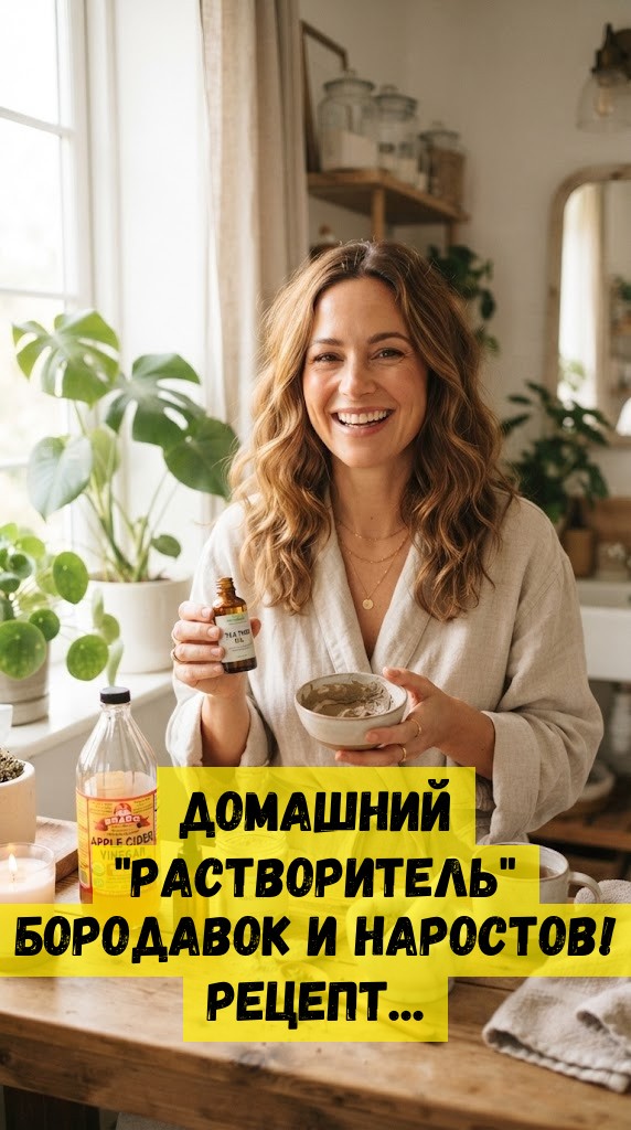 Домашний "растворитель" бородавок и наростов! Рецепт...