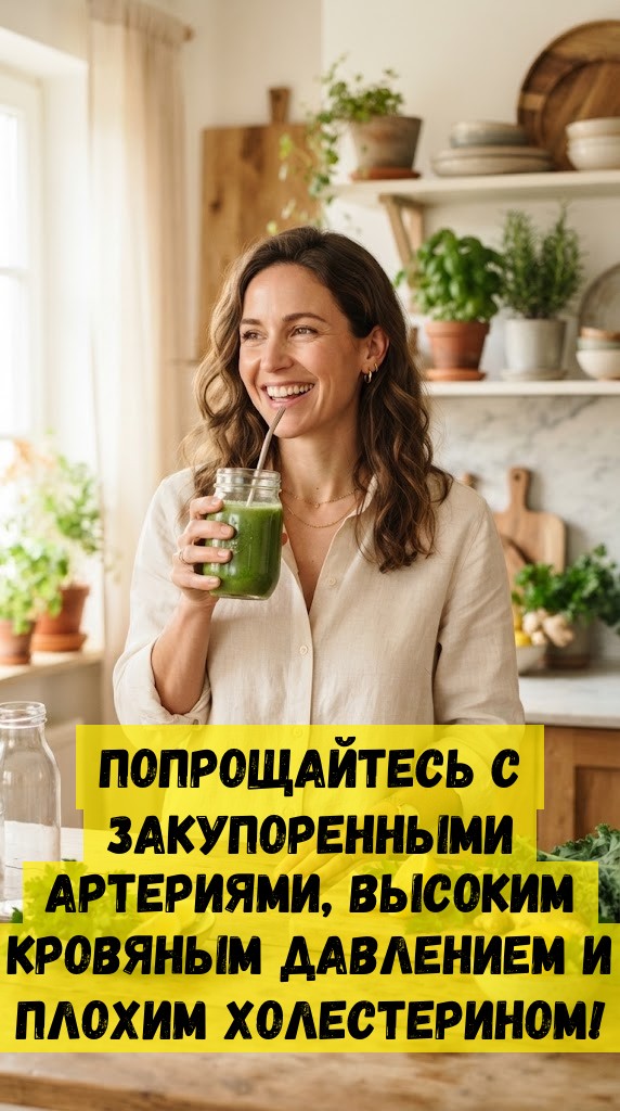 Попрощайтесь с закупоренными артериями, высоким кровяным давлением и плохим холестерином!