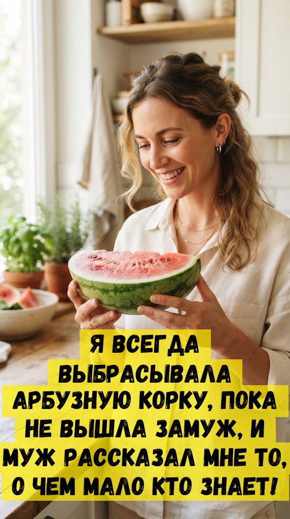 Я всегда выбрасывала арбузную корку, пока не вышла замуж, и муж рассказал мне то, о чем мало кто знает!