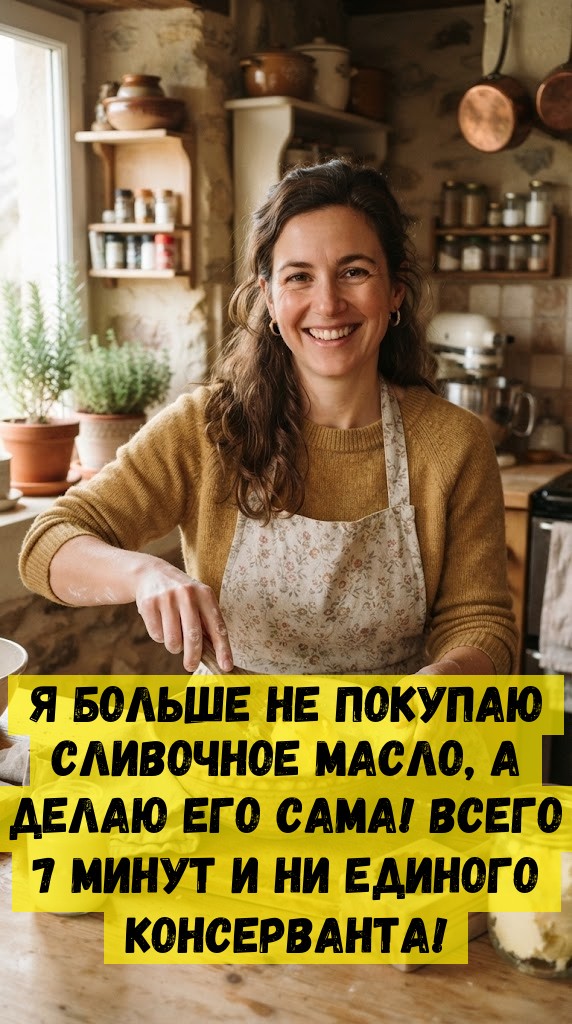 Я больше не покупаю сливочное масло, а делаю его сама! Всего 7 минут и ни единого консерванта! Я больше не покупаю сливочное масло, а делаю его сама! Всего 7 минут и ни единого консерванта!