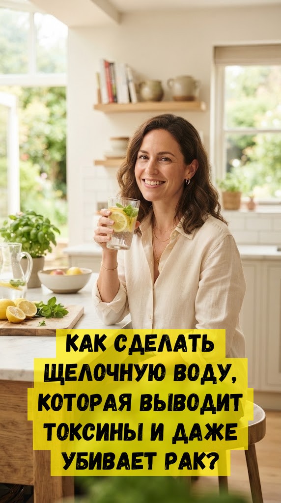 Как сделать щелочную воду, которая выводит токсины и даже убивает рак?