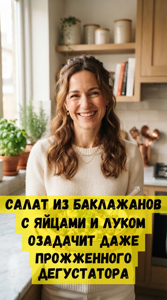 Салат из баклажанов с яйцами и луком озадачит даже прожженного дегустатора