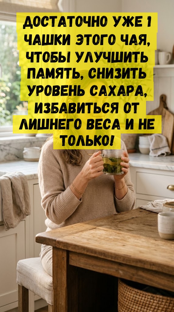 Достаточно уже 1 чашки этого чая, чтобы улучшить память, снизить уровень сахара, избавиться от лишнего веса и не только! Достаточно уже 1 чашки этого чая, чтобы улучшить память, снизить уровень сахара, избавиться от лишнего веса и не только!