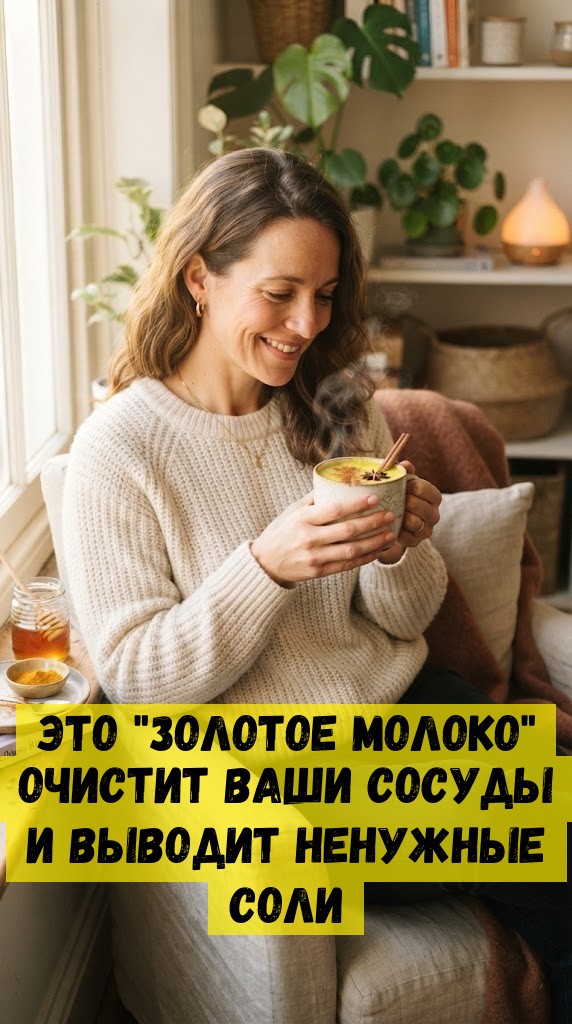 Это "золотое молоко" очистит ваши сосуды и выводит ненужные соли