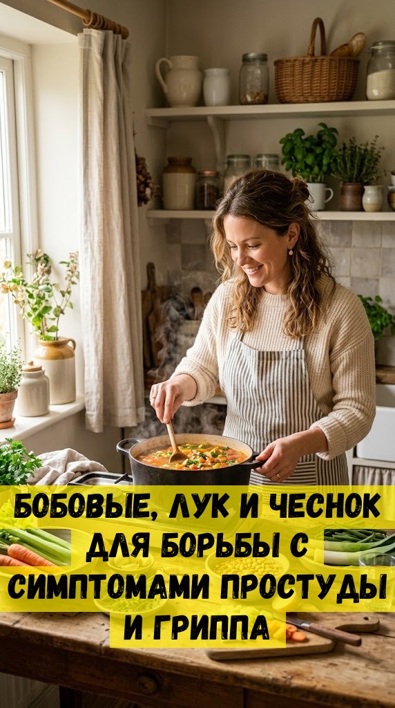 Бобовые, лук и чеснок для борьбы с симптомами простуды и гриппа