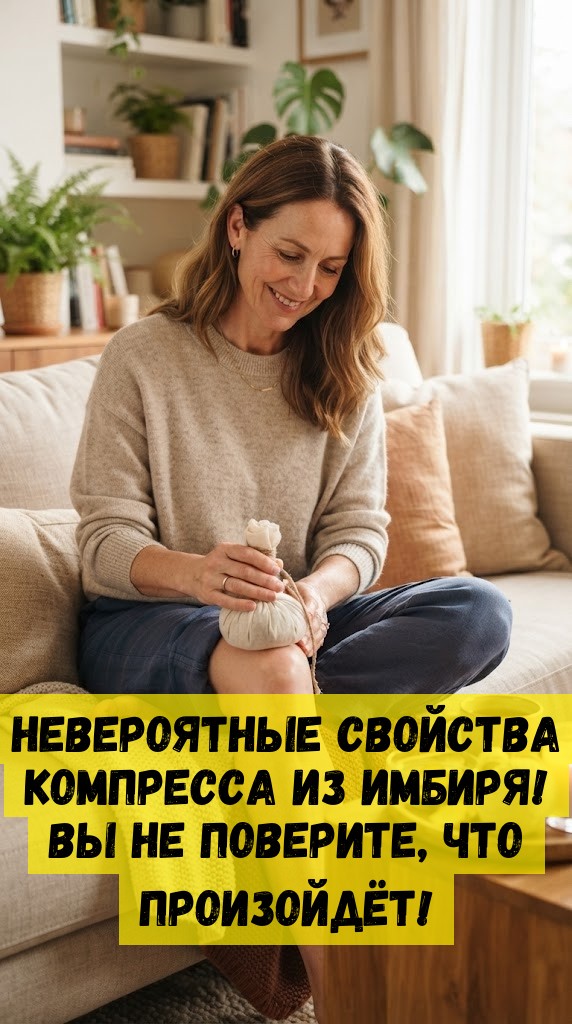 Невероятные свойства компресса из имбиря! Вы не поверите, что произойдёт!