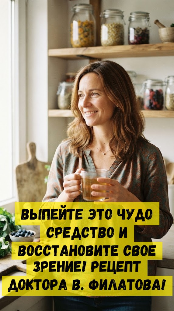 Выпейте это ЧУДО средство и ВОССТАНОВИТЕ свое зрение! Рецепт доктора В. Филатова!