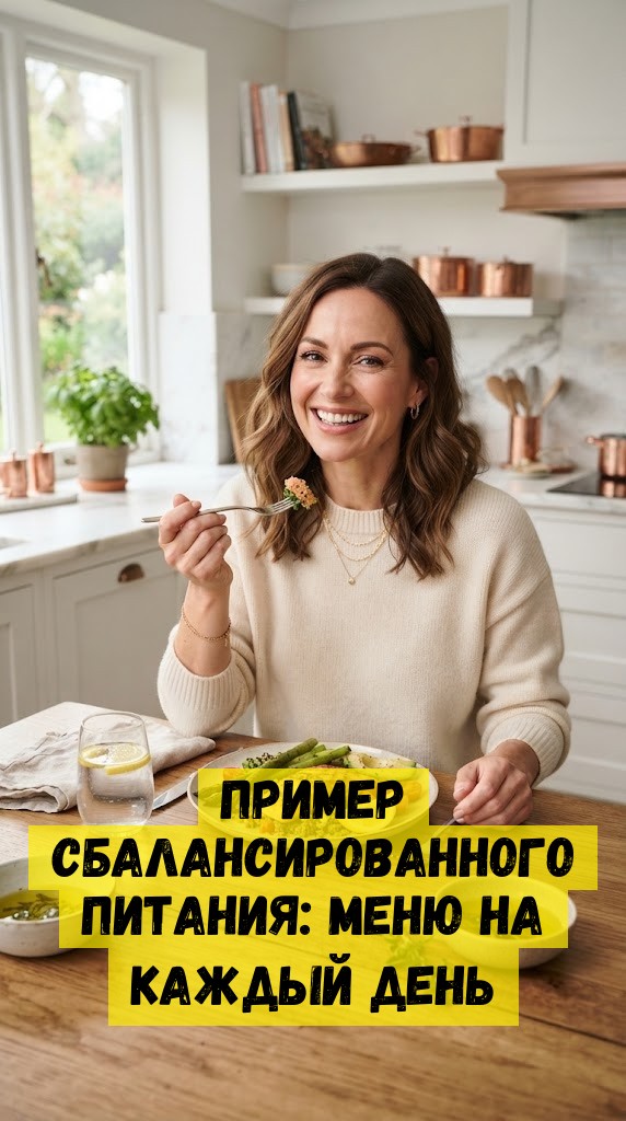 Пример сбалансированного питания: меню на каждый день