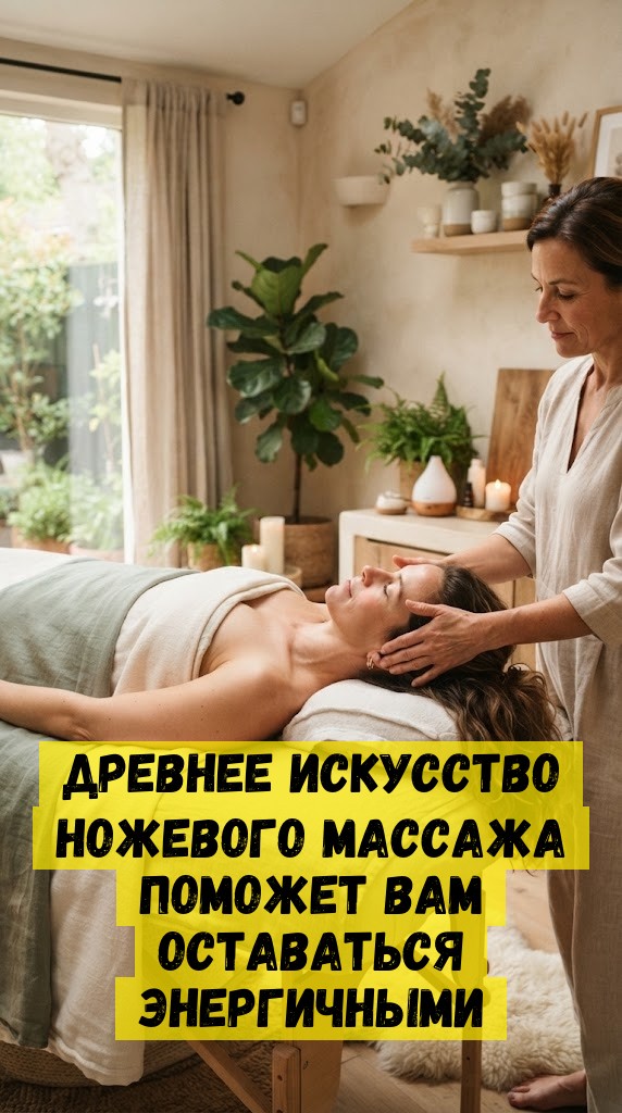 Древнее искусство ножевого массажа поможет вам оставаться энергичными