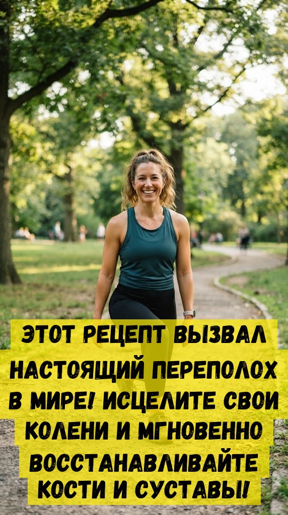 Этот рецепт вызвал настоящий переполох в мире! Исцелите свои колени и мгновенно восстанавливайте кости и суставы!