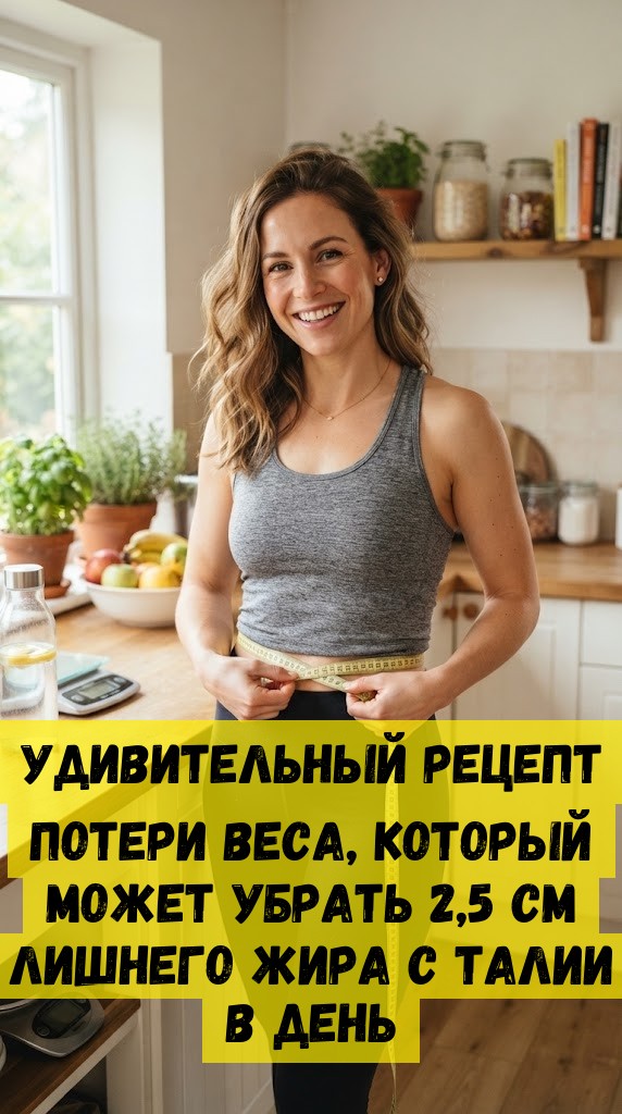Удивительный рецепт потери веса, который может убрать 2,5 см лишнего жира с талии в день