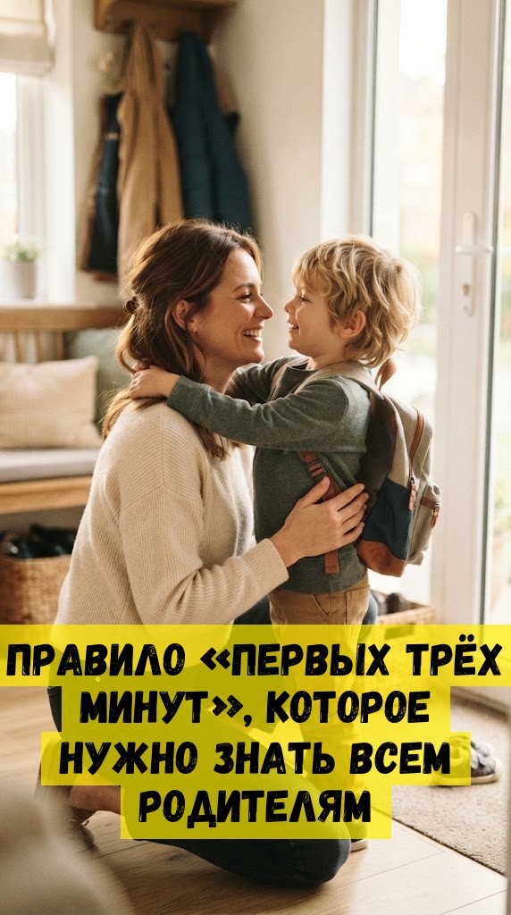 Правило &laquo;первых трёх минут&raquo;, которое нужно знать всем родителям