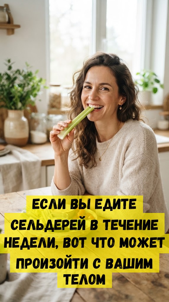 Если вы едите сельдерей в течение недели, вот что может произойти с вашим телом