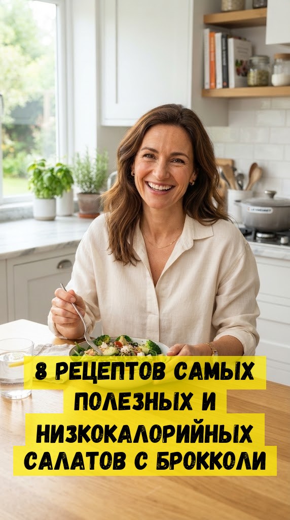 8 рецептов самых полезных и низкокалорийных салатов с брокколи