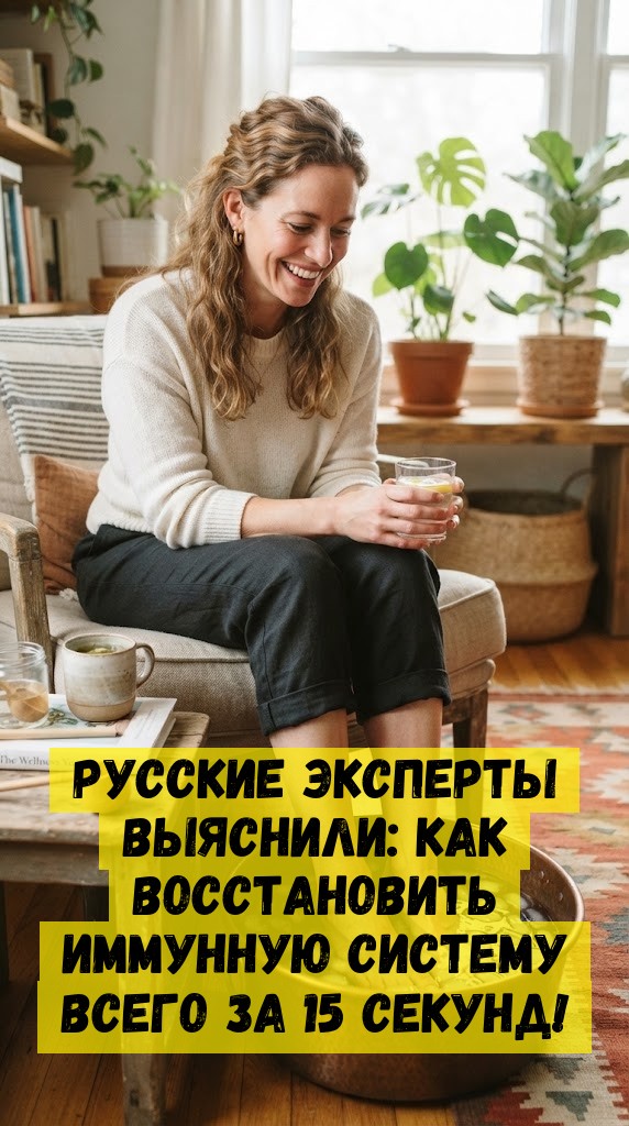 Русские эксперты выяснили: как восстановить иммунную систему всего за 15 секунд!