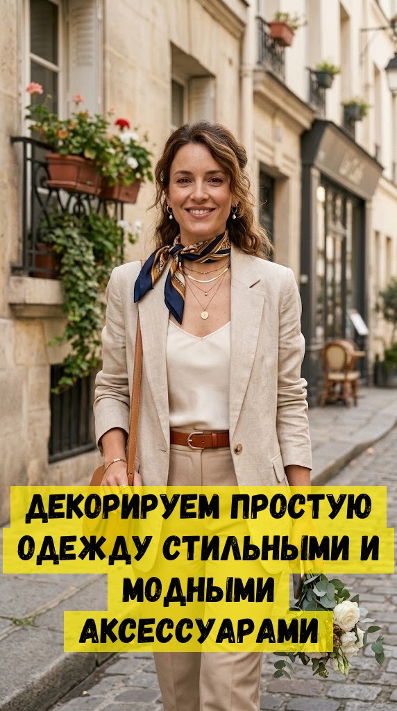 Декорируем простую одежду стильными и модными аксессуарами
