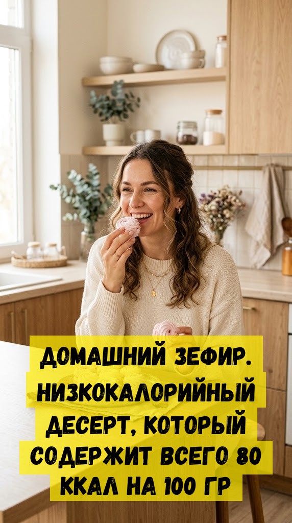 ДОМАШНИЙ ЗЕФИР. Низкокалорийный десерт, который содержит всего 80 ккал на 100 гр