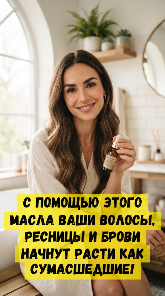 С помощью этого масла ваши волосы, ресницы и брови начнут расти как сумасшедшие!