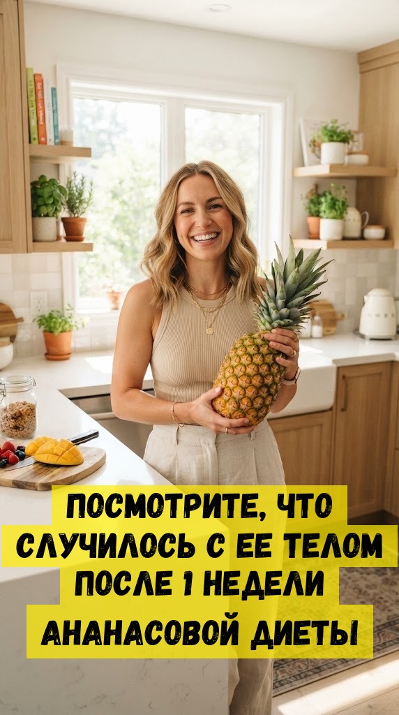 Посмотрите, что случилось с ее телом после 1 недели ананасовой диеты Посмотрите, что случилось с ее телом после 1 недели ананасовой диеты