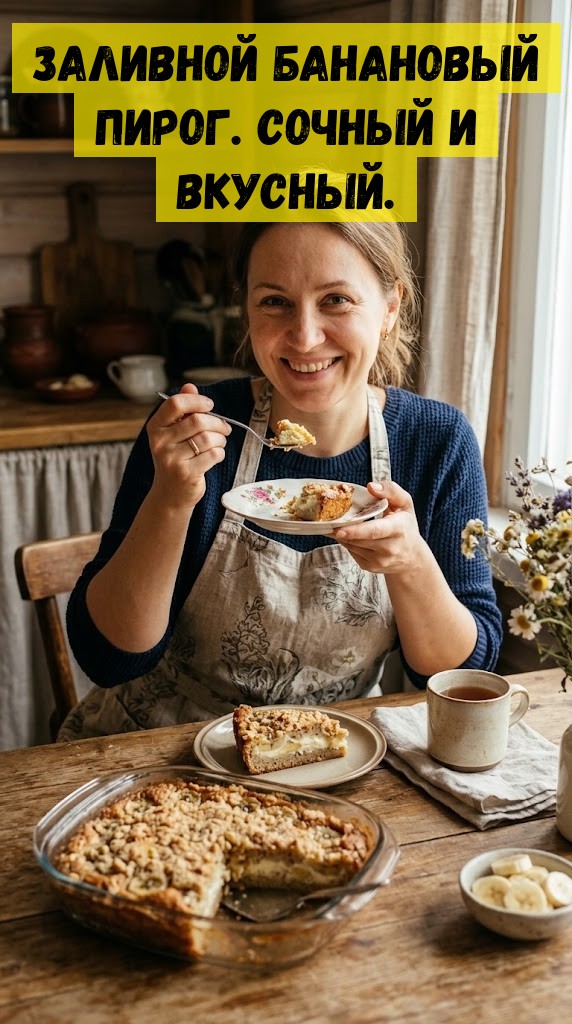 Заливной банановый пирог. Сочный и вкусный. Заливной банановый пирог. Сочный и вкусный.