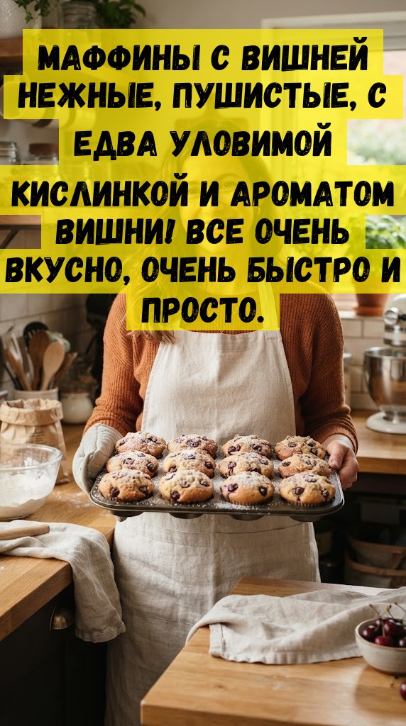 Маффины с вишней Нежные, пушистые, с едва уловимой кислинкой и ароматом вишни! Все очень вкусно, очень быстро и просто. Маффины с вишней Нежные, пушистые, с едва уловимой кислинкой и ароматом вишни! Все очень вкусно, очень быстро и просто.