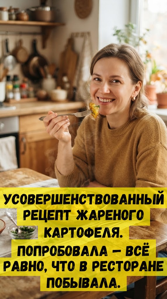Усовершенствованный рецепт жареного картофеля. Попробовала — всё равно, что в ресторане побывала. Усовершенствованный рецепт жареного картофеля. Попробовала — всё равно, что в ресторане побывала.