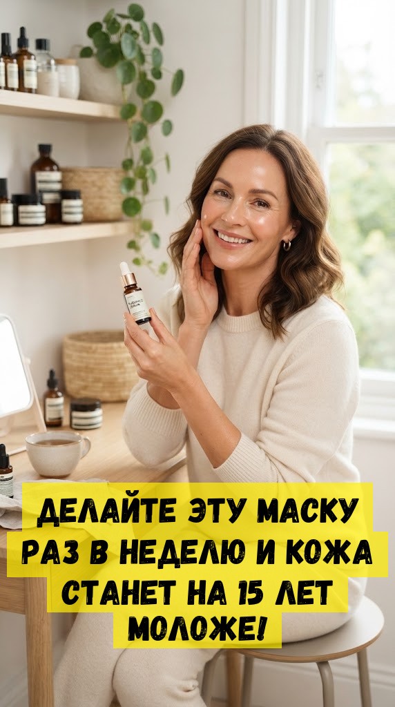 Делайте эту маску раз в неделю и кожа станет на 15 лет моложе! Делайте эту маску раз в неделю и кожа станет на 15 лет моложе!