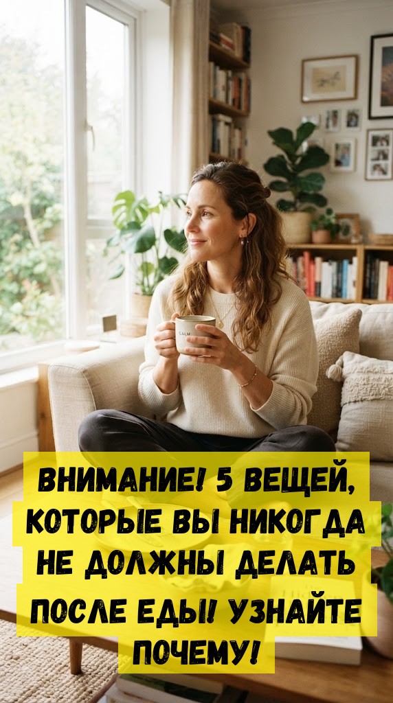 Внимание! 5 вещей, которые вы никогда не должны делать после еды! Узнайте почему!