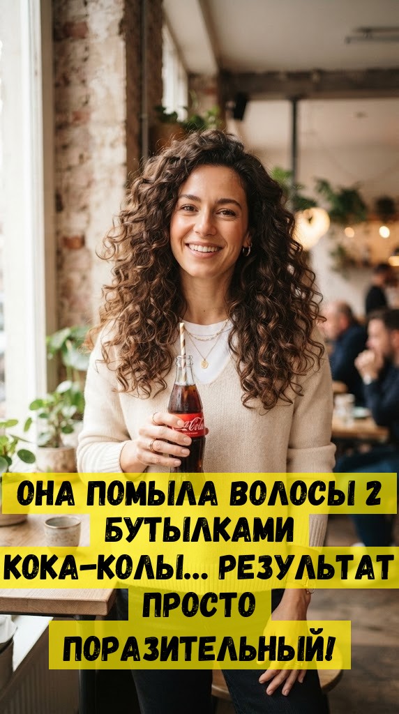 Она помыла волосы 2 бутылками кока-колы&hellip; Результат просто поразительный!