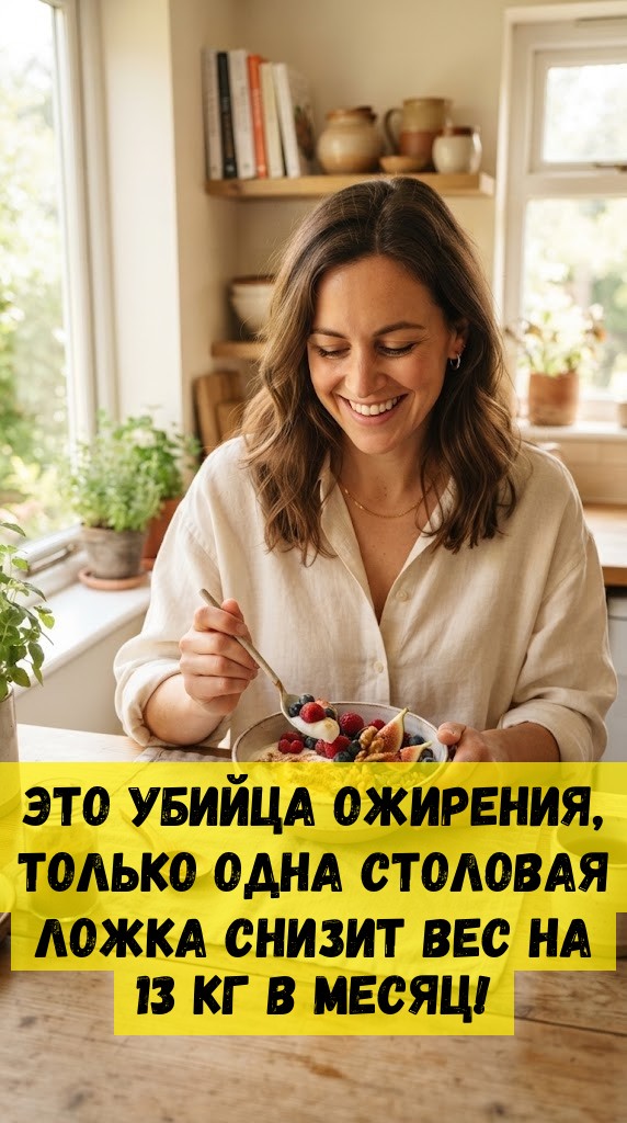 Это убийца ожирения, только одна столовая ложка снизит вес на 13 кг в месяц!